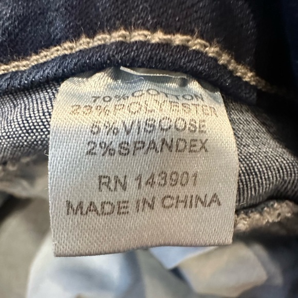 Coco + Carmen EverStretch Flare Jeans with Front Vertical Seaming  Dark Denim XL - Picture 5 of 6